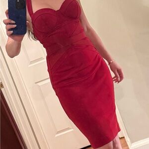 Guess by Marciano Red Midi Dress
